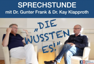 Read more about the article Sprechstunde mit Dr. Gunter Frank und Dr. Kay Klapproth: „Die wussten es!“ 27.09.2023