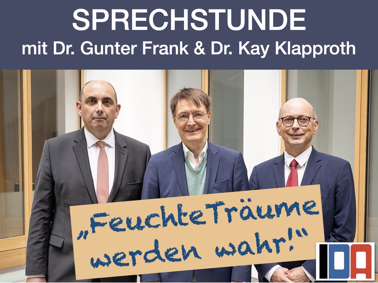 Read more about the article IDA-SPRECHSTUNDE mit Dr. Gunter Frank und Dr. Kay Klapproth