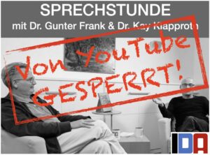 Read more about the article IDA-„SPRECHSTUNDE“ mit Dr. Gunter Frank und Dr. Kay Klapproth: „Von YouTube GESPERRT!“  vom 25.10.2023