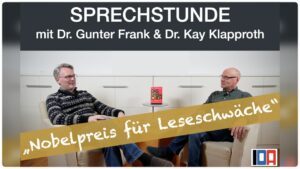 Read more about the article IDA-SPRECHSTUNDE mit Dr. Gunter Frank und Dr. Kay Klapproth„Nobelpreis für Leseschwäche“ vom 13.12.2023